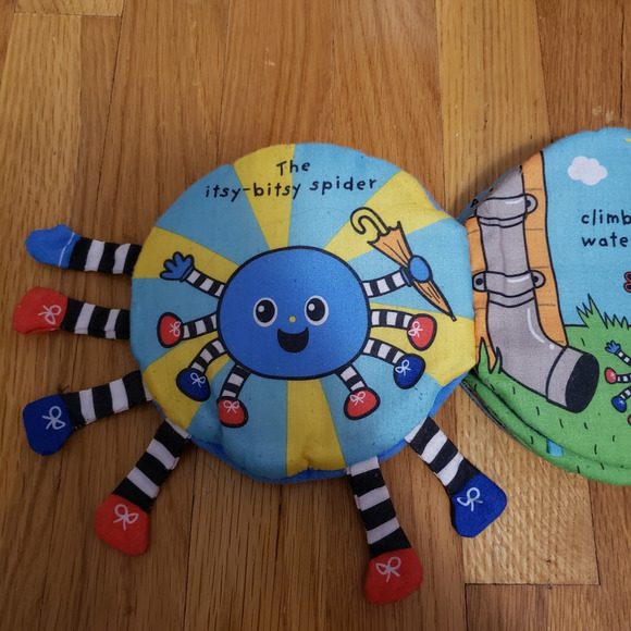 Melissa & Doug K’s Kids The Itsy Bitsy Spider Soft Cloth Book Crinkle Cover - Picture 2 of 11